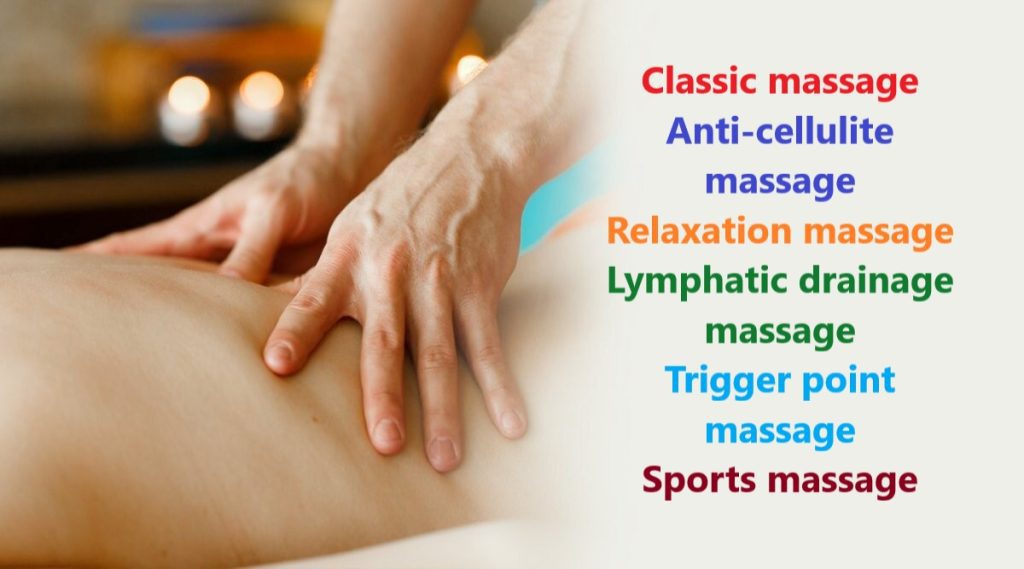 lista de serviços de massagem que fornecemos